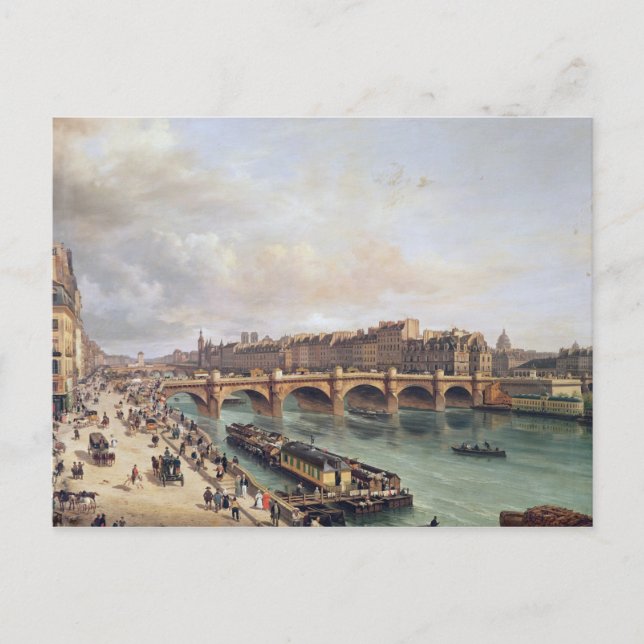 View of Pont Neuf, 1832 Postcard (Front)