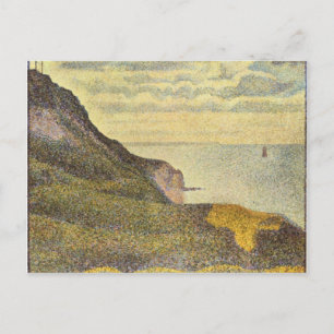 View of Port-en-Bessin by Georges Seurat Postcard