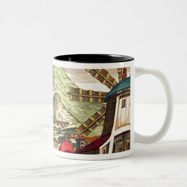 View of Potosi in Bolivia Two-Tone Coffee Mug (Right)