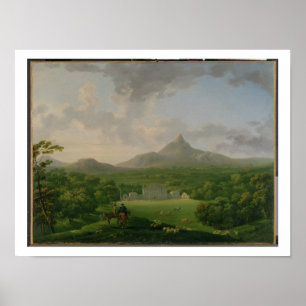 View of Powerscourt, County Wicklow, c.1760-2 (oil Poster