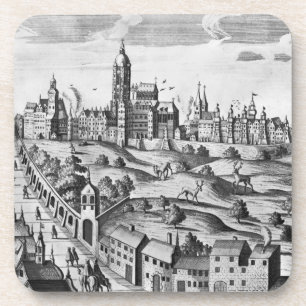 View of Prague showing the Imperial Palace and the Coaster