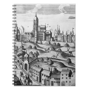 View of Prague showing the Imperial Palace and the Notebook