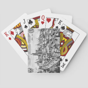 View of Prague showing the Imperial Palace and the Playing Cards