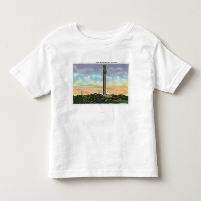 View of Provincetown Pilgrim Memorial Monument Toddler T-Shirt (Front)