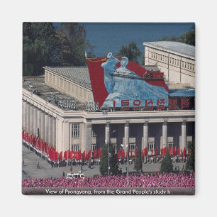 View of Pyongyang, from the Grand People's study h Magnet