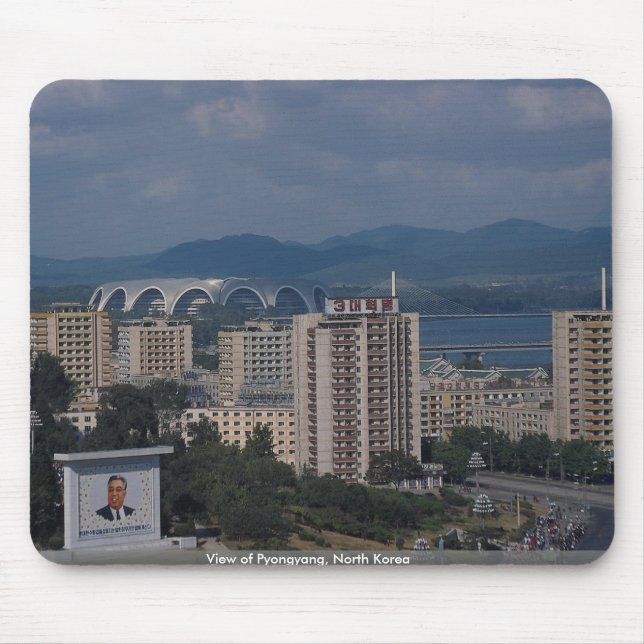 View of Pyongyang, North Korea Mouse Pad (Front)