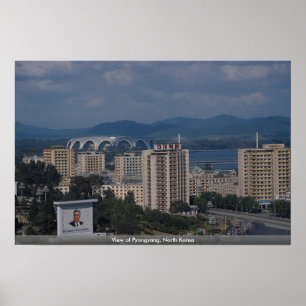 View of Pyongyang, North Korea Poster