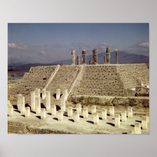 View of Pyramid B, Pre-Columbian Poster