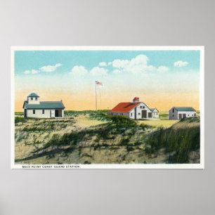 View of Race Point Coast Guard Station Poster