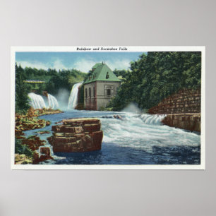 View of Rainbow and Horseshoe Falls Poster
