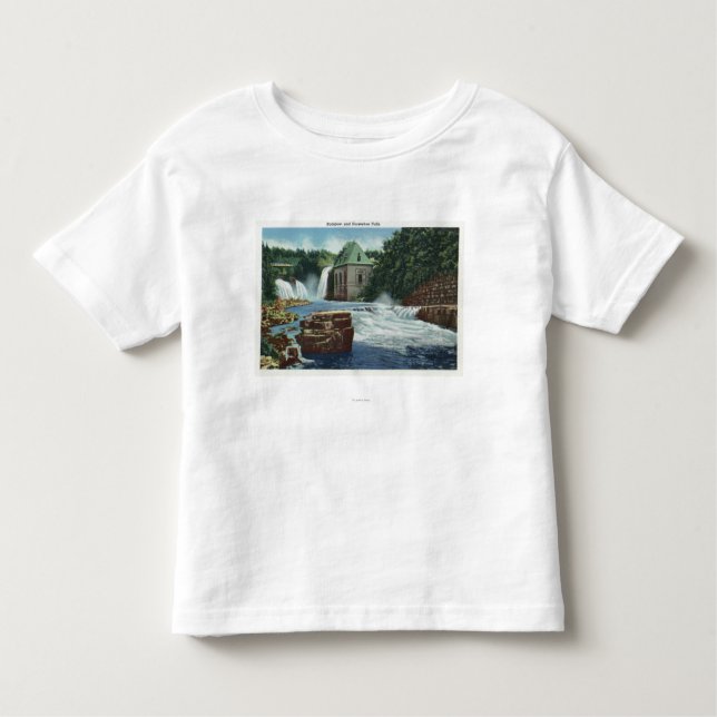 View of Rainbow and Horseshoe Falls Toddler T-Shirt (Front)