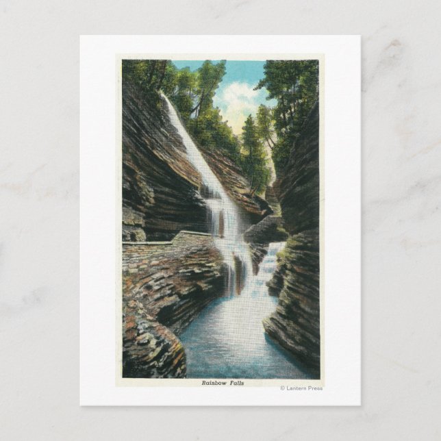View of Rainbow Falls Postcard (Front)