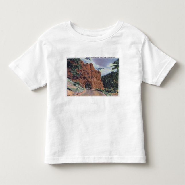 View of Red Canyon, near Park Entrance Toddler T-Shirt (Front)