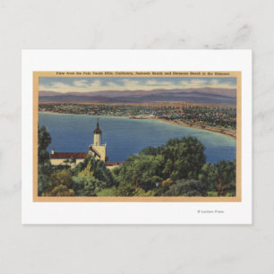 View of Redondo & Hermosa Beaches, California Postcard