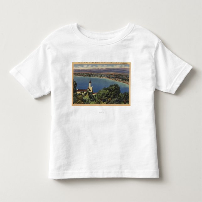 View of Redondo & Hermosa Beaches, California Toddler T-Shirt (Front)