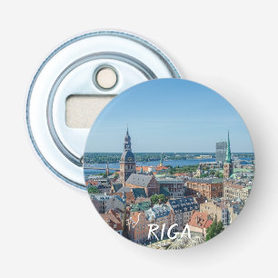 View of Riga city centre from above Bottle Opener