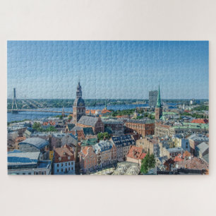 View of Riga city centre from above Jigsaw Puzzle