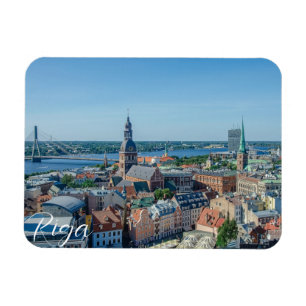 View of Riga city centre from above Magnet