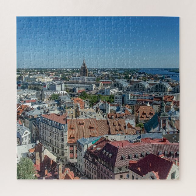 View of Riga old town from above Jigsaw Puzzle (Vertical)