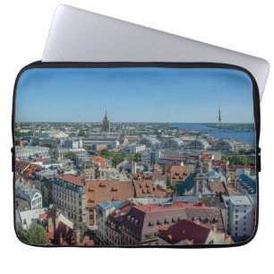 View of Riga old town from above Laptop Sleeve