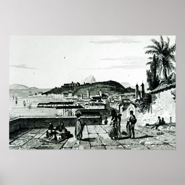 View of Rio de Janeiro from the church Poster (Front)