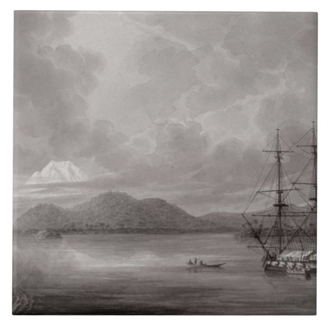 View of Rio de Manila (lithograph) Tile (Front)