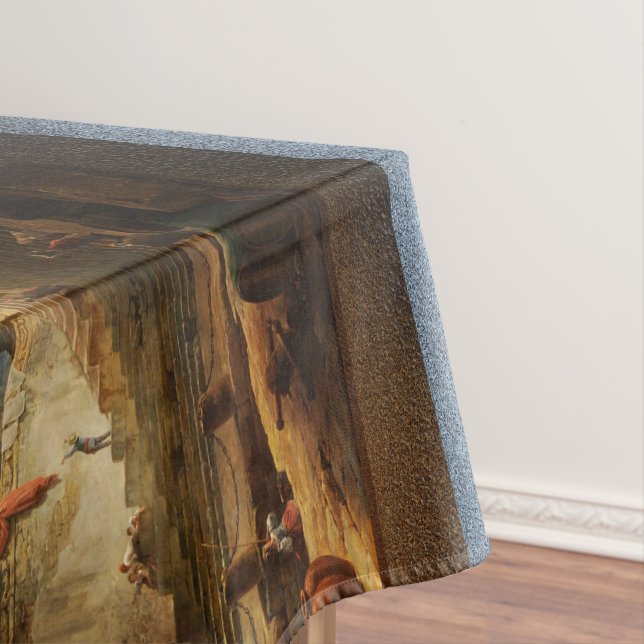 View of Ripetta by Hubert Robert Tablecloth (In Situ)