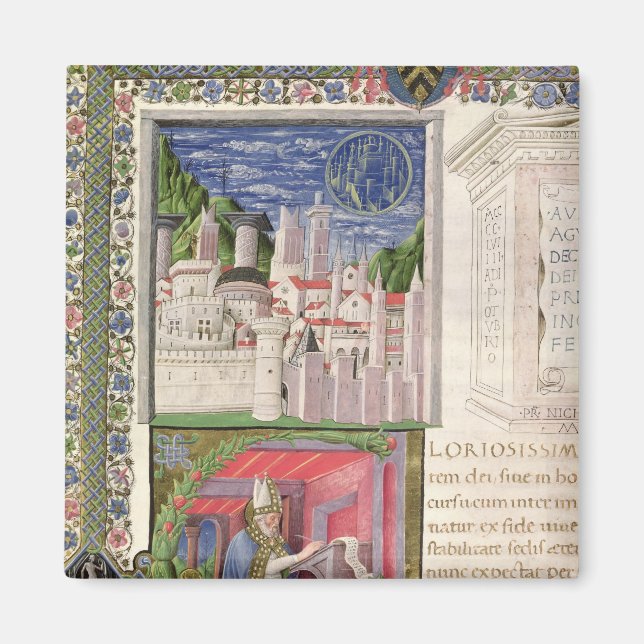 View of Rome as the City of God Magnet (Front)