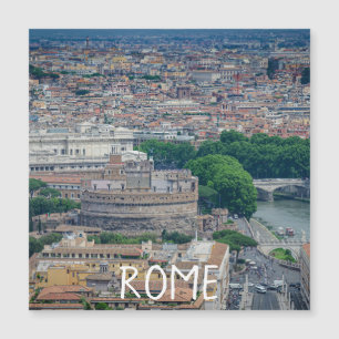 View of Rome historic city center from above Magne