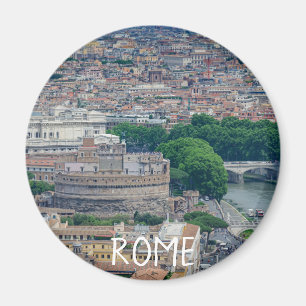 View of Rome historic city center from above Magnet