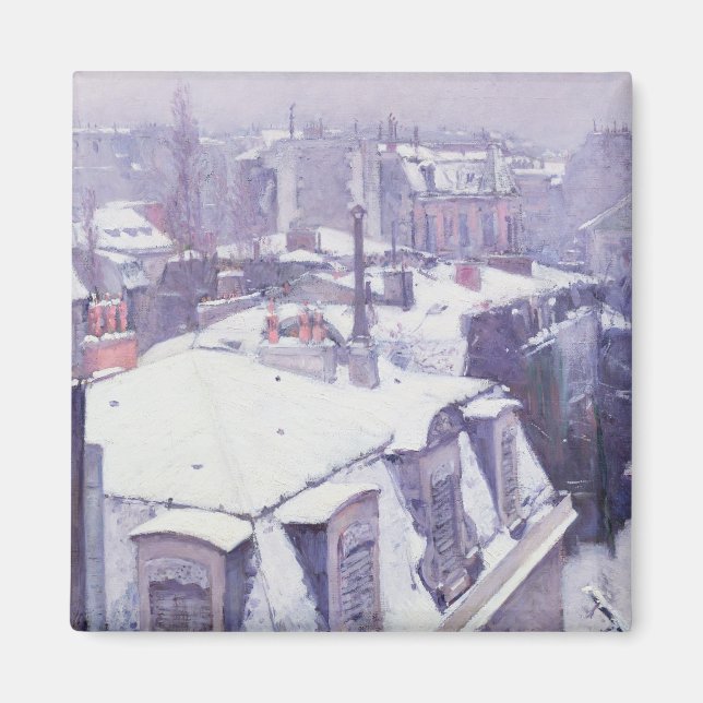 View of Roofs  or Roofs under Snow, 1878 Magnet (Front)
