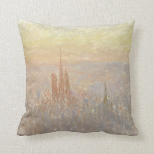 View of Rouen, 1892 (oil on canvas) Cushion