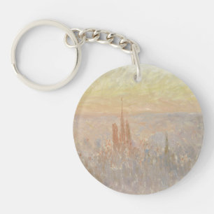 View of Rouen, 1892 (oil on canvas) Key Ring