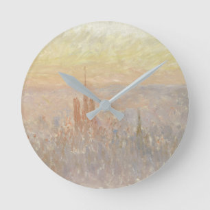 View of Rouen, 1892 (oil on canvas) Round Clock