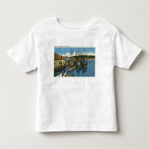 View of Sailboats Docked in the Harbour Toddler T-Shirt