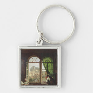 View of Saint-Eustache Church Key Ring