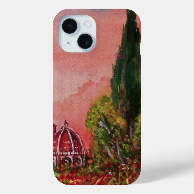 VIEW OF SAINT MARY OF FLOWER / FLORENCE IN SUNSET Case-Mate iPhone CASE (Back)