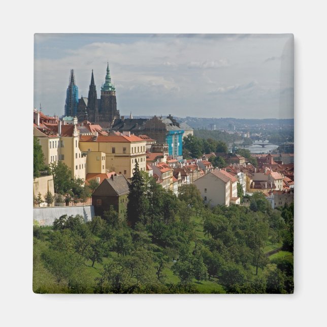 View of Saint Vitus's Cathedral, Prague, Czech Magnet (Front)