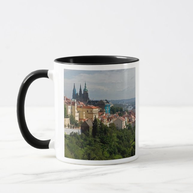 View of Saint Vitus's Cathedral, Prague, Czech Mug (Left)