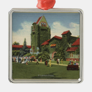 View of San Jose State College Campus Metal Ornament