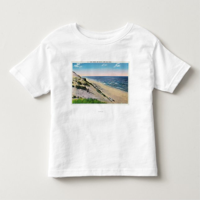 View of Sand Dunes and the Beach Toddler T-Shirt (Front)