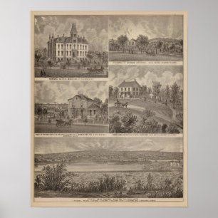 View of Sauk Rapids, Minnesota Poster