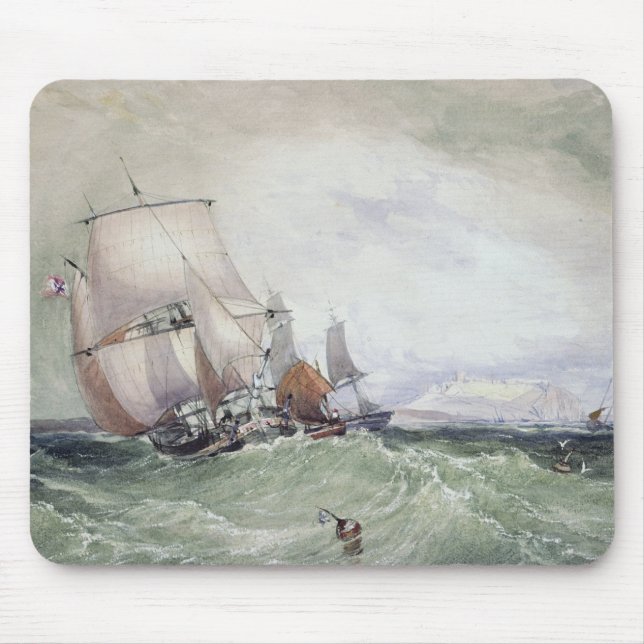 View of Scarborough, with a Collier Brig Mouse Pad (Front)