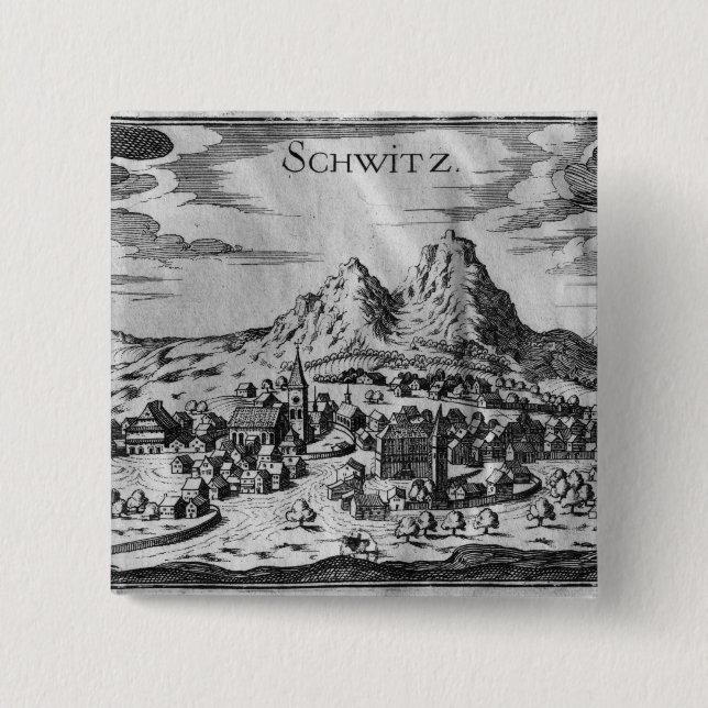 View of Schwyz 15 Cm Square Badge (Front)