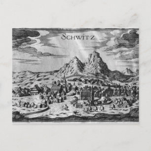 View of Schwyz Postcard