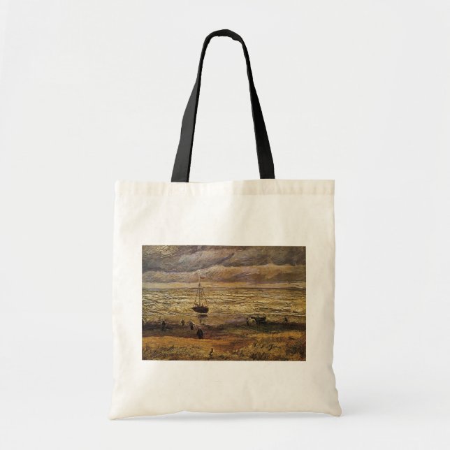 View of Sea at Scheveningen by Vincent van Gogh Tote Bag (Front)