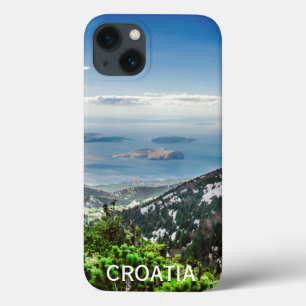 View of sea from mountains in Croatia iPhone 13 Case