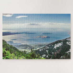 View of sea from mountains jigsaw puzzle