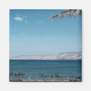 View of Sea of Galilee from south shore, Israel Magnet