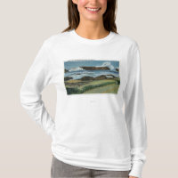 View of Seal Rock in between Waldport and